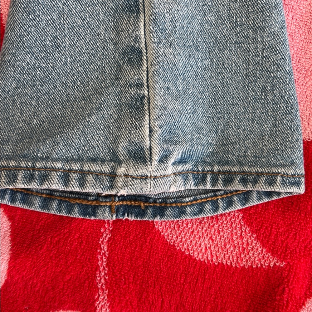 Madewell two-tone Retro Crop Bootcut size 25 Denim Jeans - Picture 12 of 12